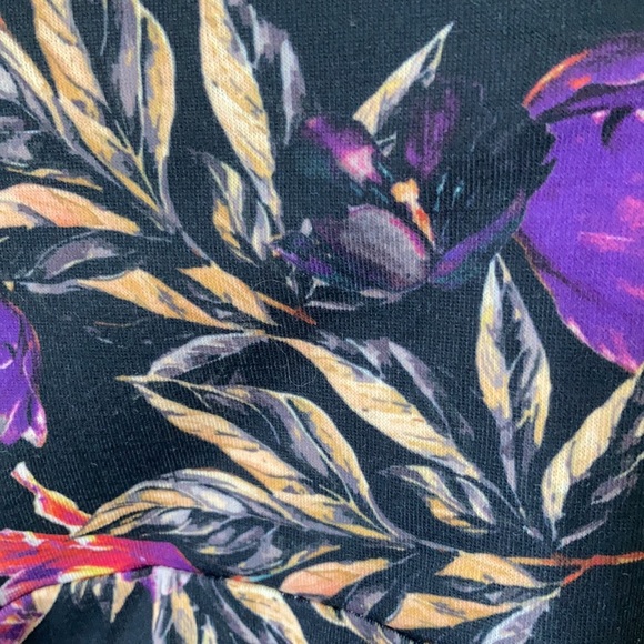 NWT Maternity Black Floral Bardot Midi Dress - Picture 4 of 11